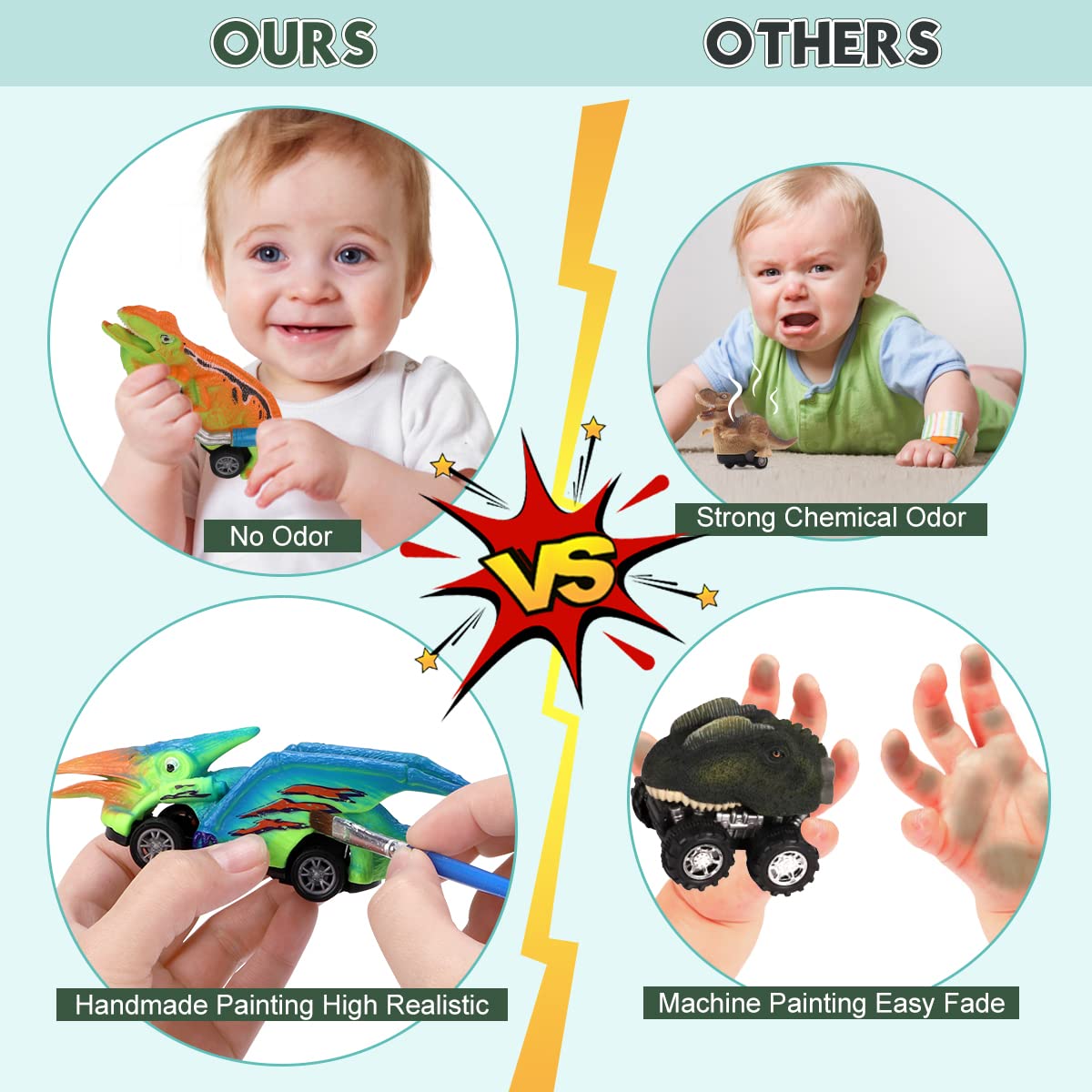 PATPAT Kids Dinosaur Toys Pull Back Cars, 6PCS Dinosaur Toys for 2 3 4 5 Year Old Boys Girls, Boy Toys for 3-5 Years Old, Dinosaur Car Toy Set, Kids Christmas Birthday Gifts (Multicolor) PATPAT Kids Dinosaur Toys Pull Back Cars, 6PCS Dinosaur Toys for 2 3 4 5 Year Old Boys Girls, Boy Toys for 3-5 Years Old, Dinosaur Car Toy Set, Kids Christmas Birthday Gifts (Multicolor)